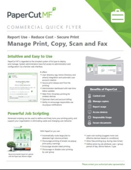 Papercut, Mf, Commercial, Printers Plus