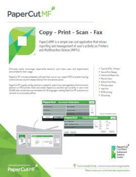 Papercut, Mf, Ecoprintq, Printers Plus
