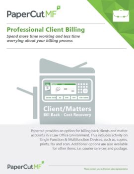 Papercut, Mf, Professional Client Billing, Printers Plus